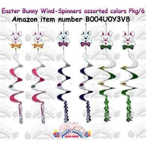   Wind Spinners 42in. asstd colors all weather Pkg/6