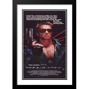  The Terminator 32x45 Framed and Double Matted Movie Poster 