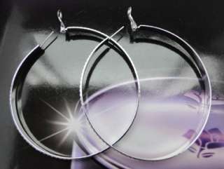 925 Sterling Silver Fashion Hoop Earrings JE108  