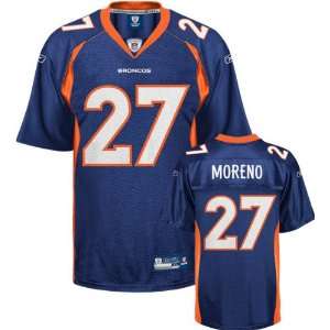  Knowshon Moreno Navy Reebok NFL Replica Denver Broncos 
