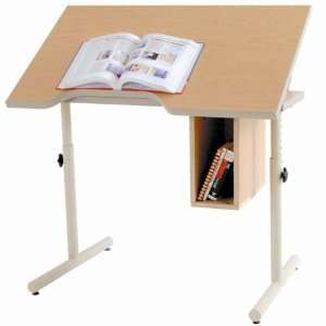 WHEELCHAIR ACCESSIBLE TABLE WITH HEIGHT AND TILT ADJUSTMENT AND 