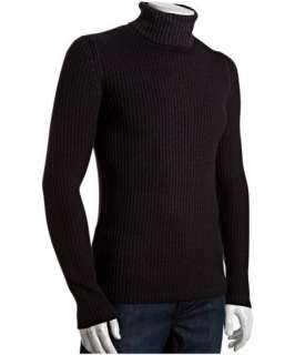 Prada grey ribbed wool turtleneck sweater