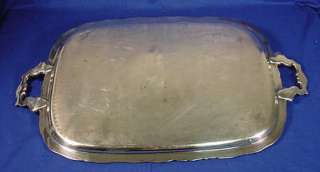 Antique Webster Wilcox HEAVY Silver Plated Serving Tray  