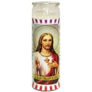 Reli Candle Sagrado Corozon De Jesus Red Case Pack 12 