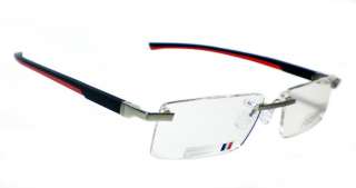   0841 002 S.56 RX GLASSES RIMLESS BLACK/RED EYEGLASSES AUTHENTIC  