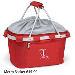   Louisville Embroidered Metro Basket Picnic Basket Red Kitchen