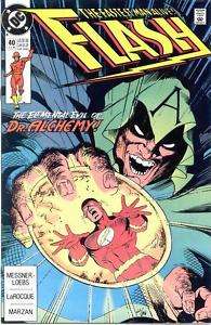 The Flash # 40 Dr. Alchemy Dc Comics ~ 1990  