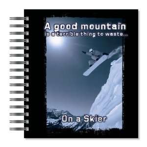 Snowboard Good Mountain Picture Photo Album, 18 Pages, Holds 72 Photos 
