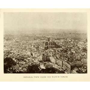   Granada Spain Cityscape Historical   Original Halftone Print Home