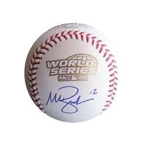 Mark Bellhorn autographed 2004 World Series Baseball  