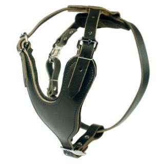 Agitation / Protection / Attack Leather Dog Harness   H8   Click Image 