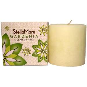  Stella Mare Gardenia Natural Soy Pillar Candle