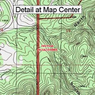  USGS Topographic Quadrangle Map   Fife Peak, Arizona 