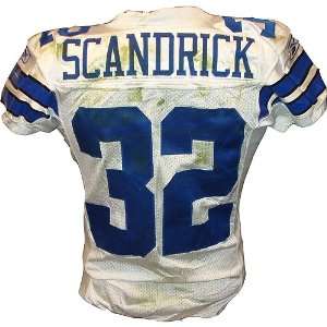 Orlando Scandrick #32 Cowboys at Packers 11 15 2009 Game Used White 