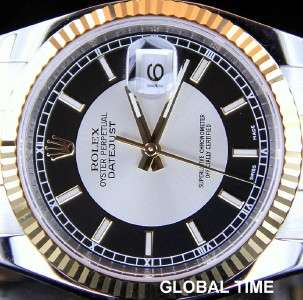   Two Tone New Style Datejust Z Serial 2007 Tuxedo Dial PAPERS  