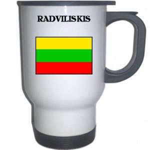  Lithuania   RADVILISKIS White Stainless Steel Mug 