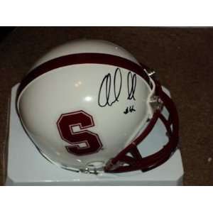 Andrew Luck signed Stanford Cardinal mini helmet proof 