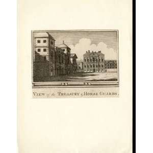 View Of Treasury & Horse Guards Early Print