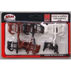  Atlas Model   Cows & Horses HO (Trains) Toys & Games