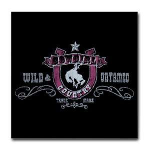  Tile Coaster (Set 4) Cowgirl Country Wild and Untamed 
