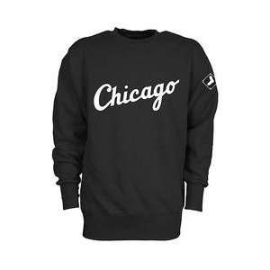  Chicago White Sox Crewneck Tackle Twill Fleece by Majestic 