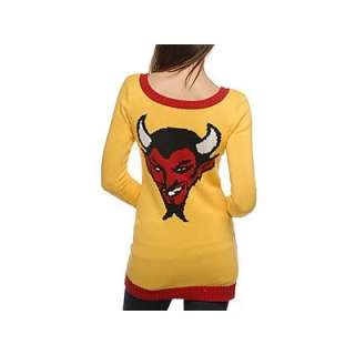 BETSEY JOHNSON Red Hot Devil Tunic Sweater dress PUNK  