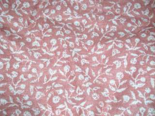 Panel JC Penney Country Curtains w/ Lace Trim ~ Pink White ~ 53 W 