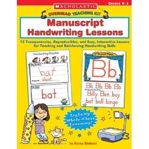  Manuscript Handwriting Lessons Gr K 1 Toys & Games
