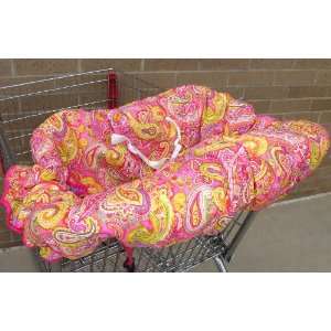  Pink and Purple Paisley Shopping Cart Cover Baby