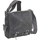 Distressed Leather Vertical Letter Size Messenger