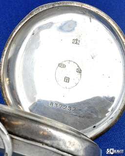 Vintage HEBDOMAS Open Face 8 Day Pocket Watch  