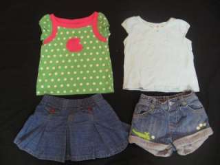   USED GIRLS 18M 24M 2T TODDLER SPRING SUMMER CLOTHES LOT~CUTE`  