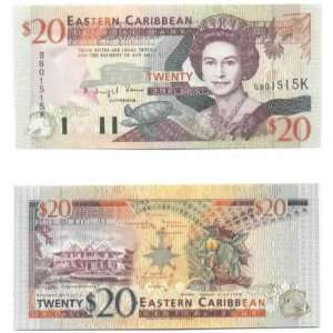  East Caribbean States St. Kitts ND (1993) 20 Dollars 