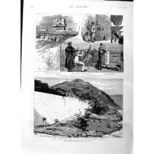  1886 Railway Crash Monte Carlo Water Fort Suakim Red