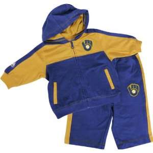  Milwaukee Brewers  Kids 4 7  French Terry Hoody/Pant Set 