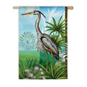  Bird Habitats Egret Summer Decorative Standard House Flag 