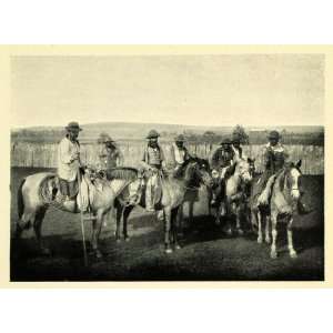  1906 Print South America Uruguay Cattle Herders Horseback 