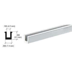    MOB1 T7UY CRL Satin Anodized Aluminum Snap In Extrusion   12 ft Long