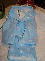 Dog bath ROBE Flannel custom fit to size up to a 20  