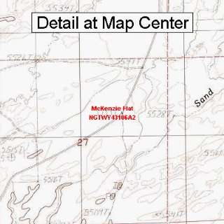  USGS Topographic Quadrangle Map   McKenzie Flat, Wyoming 