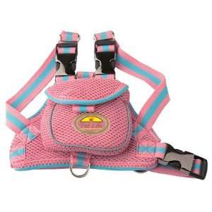 New   FASHION MESH HARNESS WITH BUILT IN BACK POUCH by Pet Life