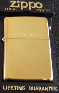 ZIPPO Lighter 1932 1991 Solid Brass with RUBY GEM NIB  