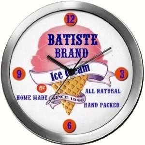 BATISTE 14 Inch Ice Cream Metal Clock Quartz Movement  