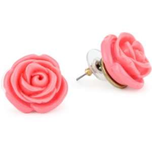 Betsey Johnson Rose Garden Rose Stud Earrings