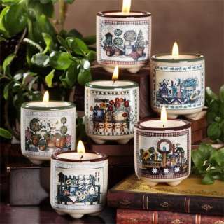 Country Crock Votive Candle Holders Set of 6 ~  