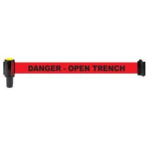   Stakes 20100038 Red Polyester Fabric Danger   Open Trench Banner