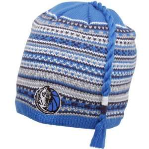   Northern Lights Tassel Knit Beanie   Royal Blue