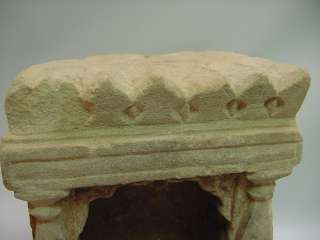 Ea.1700s Indo Persian Mogul Carved Sand Stone Altar  