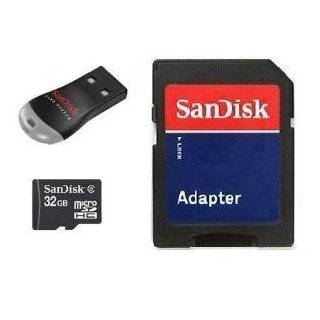 Sandisk 32GB MicroSDHC Micro SD Card with MicroSD to SD adapter 