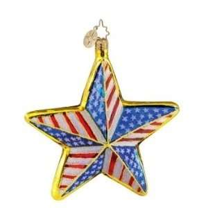  Christopher Radko Liberty Star Ornament